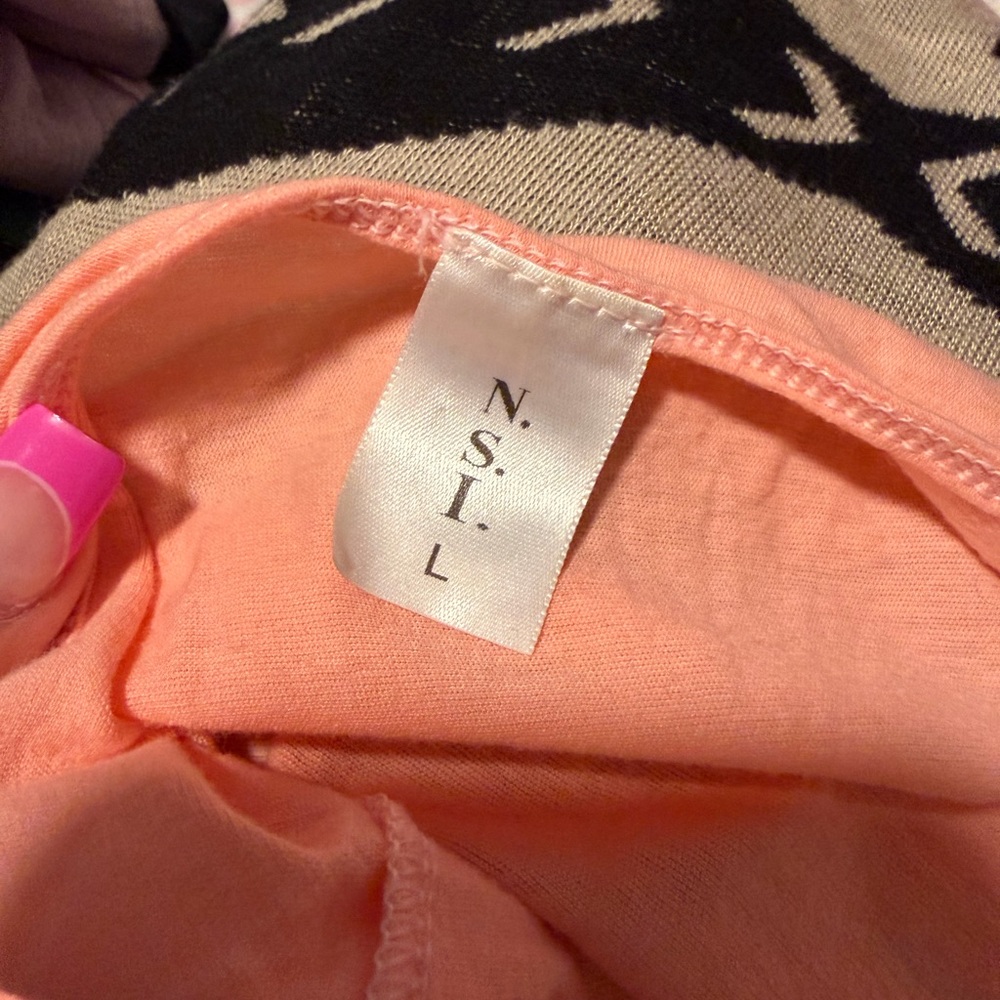Peach Y2K crown rose and tribal design Graphic Women Top - Picture 7 of 7